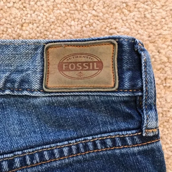 Fossil Denim Blue Jeans Women Size 2 Waist 25 True Boyfriend Button Fly Low Rise - Picture 8 of 12